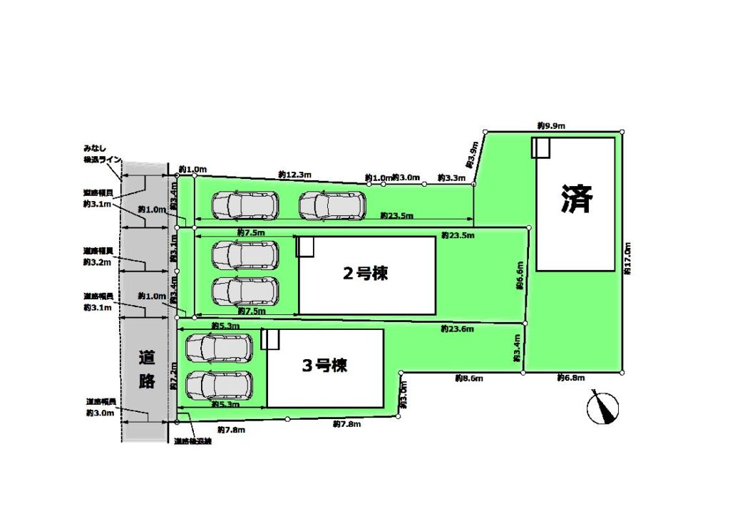 湖西町区画図方位有