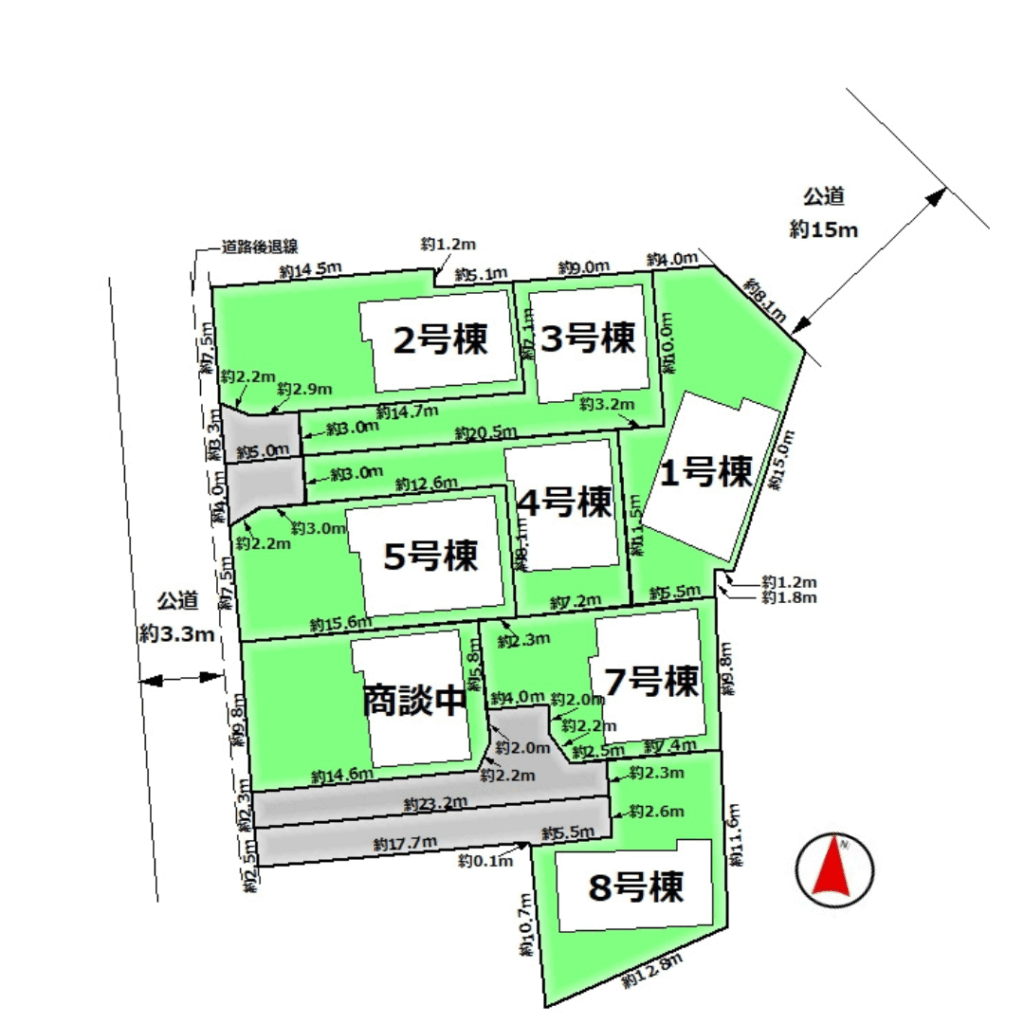 神有町4区画図方位有