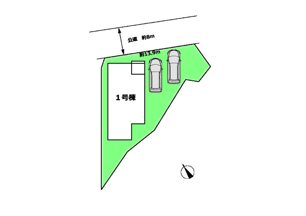 天神町区画図（方位有）